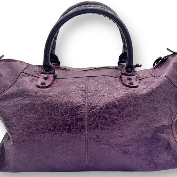 Balenciaga Work Bag Duffle Travel Jumbo Moto City Tote w Mirror - Picture 7 of 15